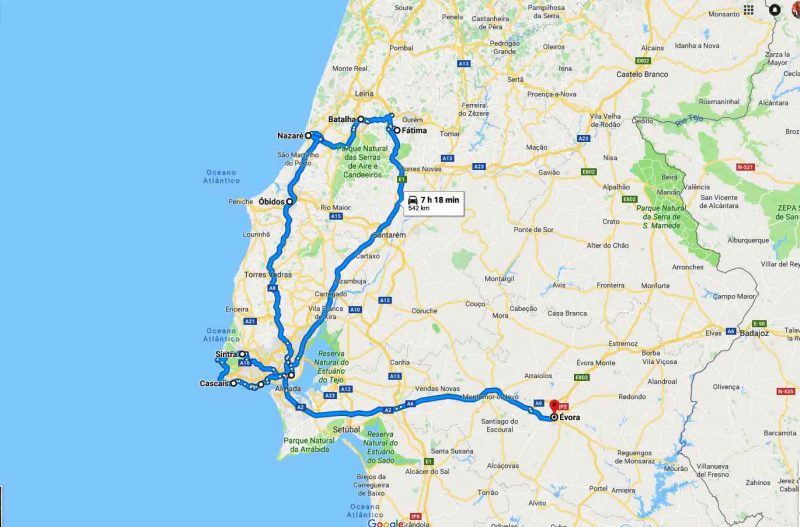4 day trip Portugal
