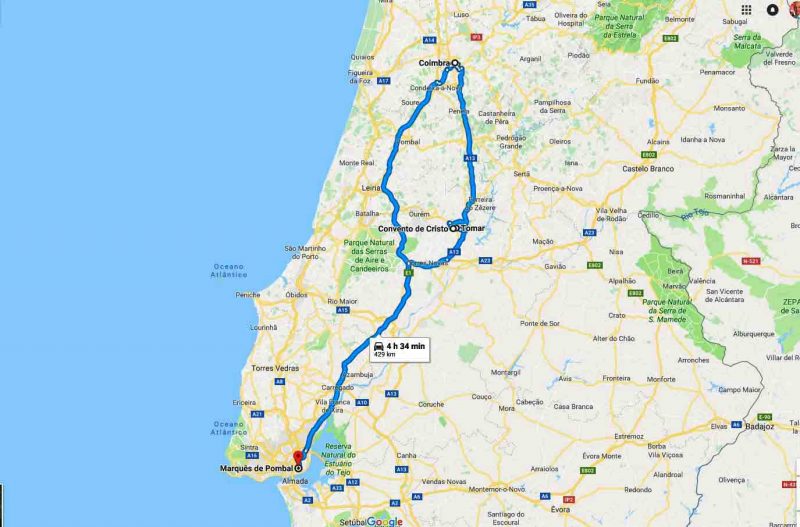 Full day tour Tomar Knights Templar and Coimbra