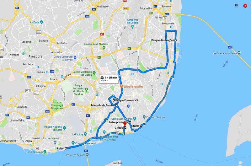 Half day tour of Lisbon