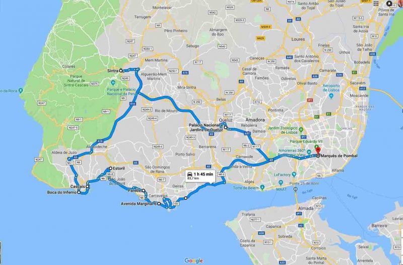 Half day tour of Sintra