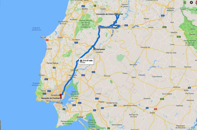 Knights Templar day tour from Lisbon