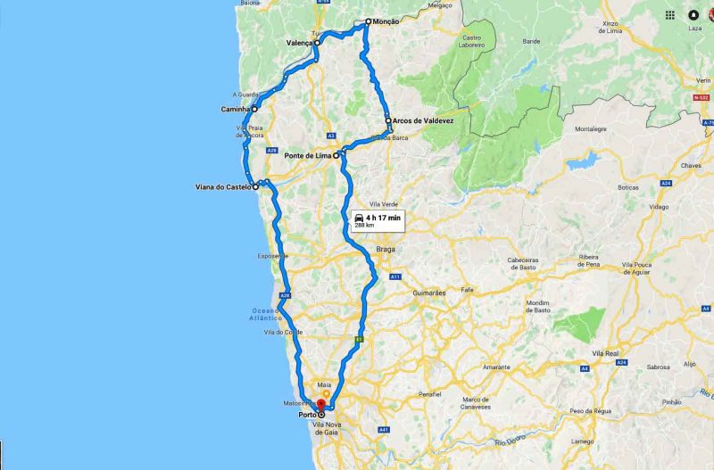 Old towns in northern Portugal