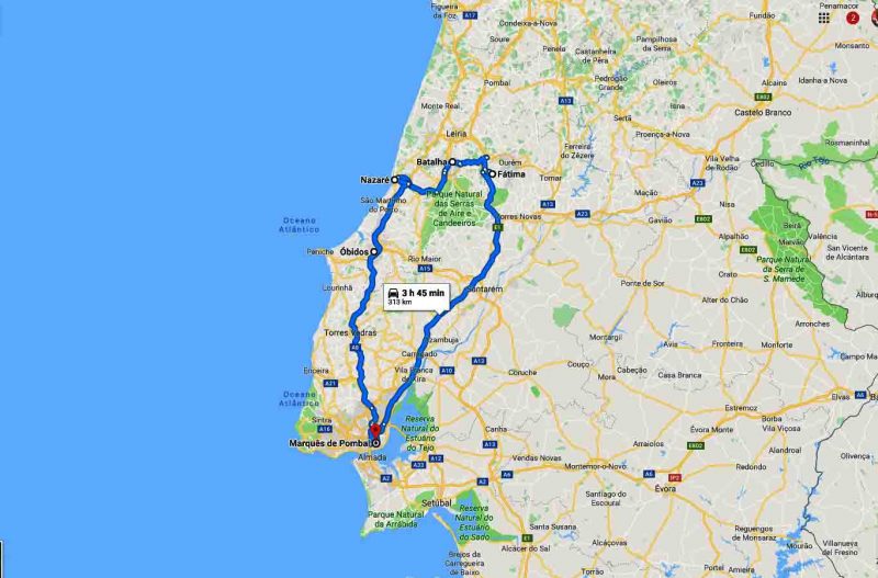Paseo a Fátima Batalha Nazaré y Óbidos – 8h