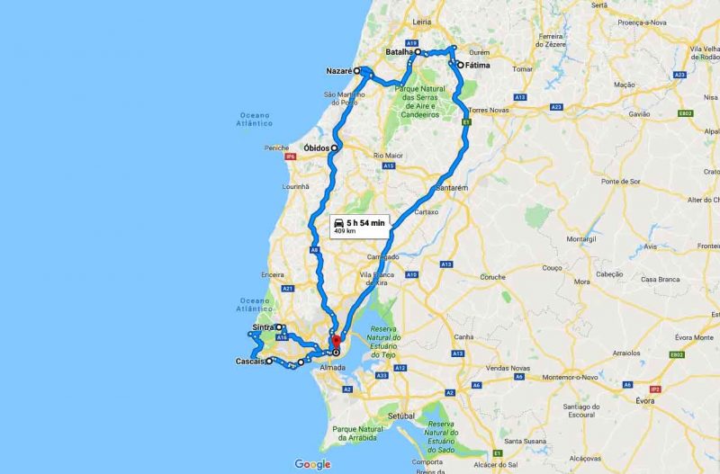 Roteiro 3 dias em Portugal